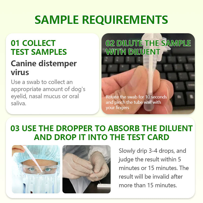 Natravor™Distemper, parvovirus, and coronavirus test strips