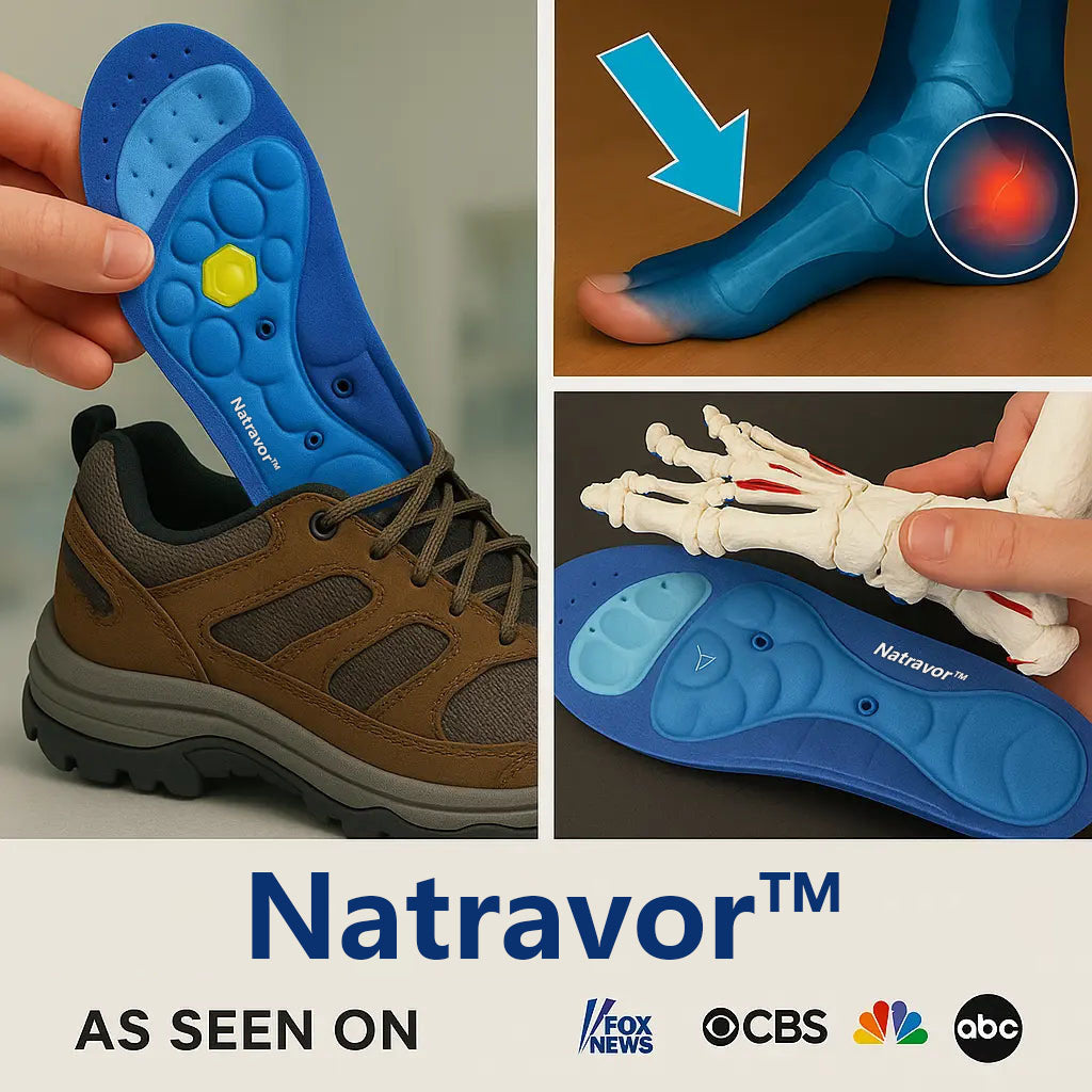 Natravor™ Magnetic Massage Insoles – Relieve Foot Pain & Improve Circulation Naturally