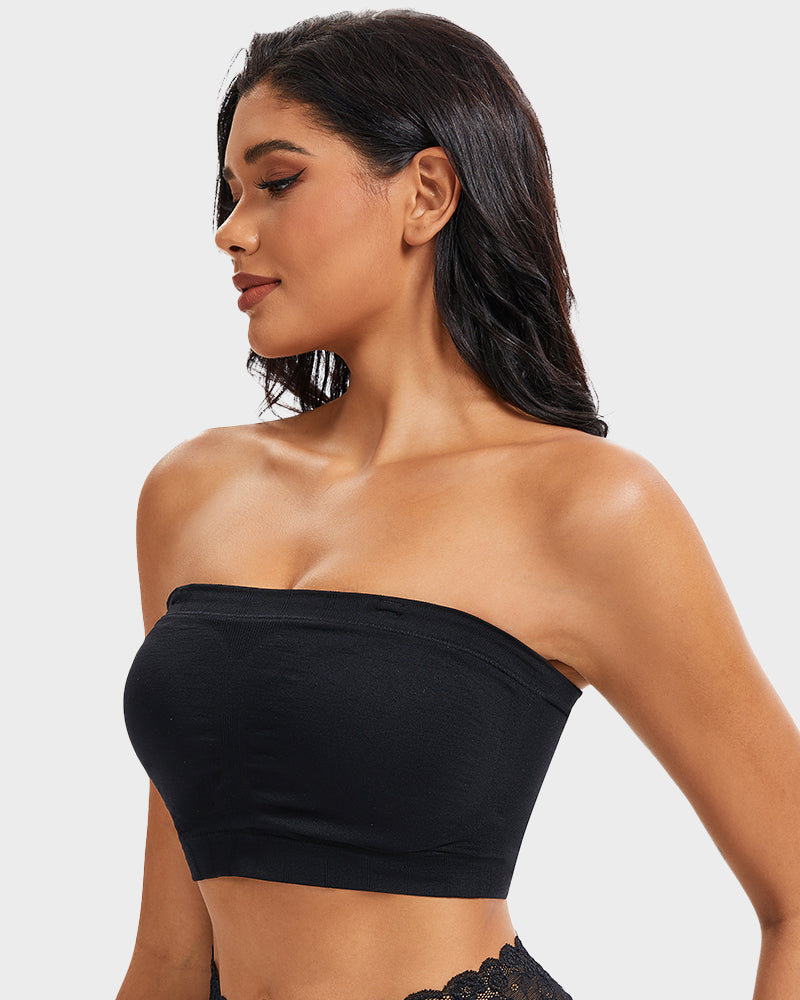 Full-Coverage Seamless Bandeau Bra