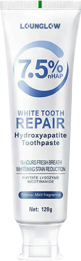 🔥Final 12 Hours: 59%OFF🎁 Lounglow WHITE TOOTH REPAIR Hydroxyapatite Toothpaste  💎 Your Smile, Naturally Brighter!