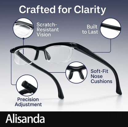 【ADJUSTABLE FOCUS GLASSES】See Every Moment Clearly With Alisanda!