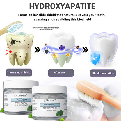 Natravor™Remineralizing & Whitening Tooth Powder Cool Mint