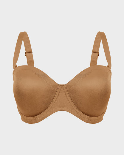 Comfort Push Up Unlined Bra with Removable Straps