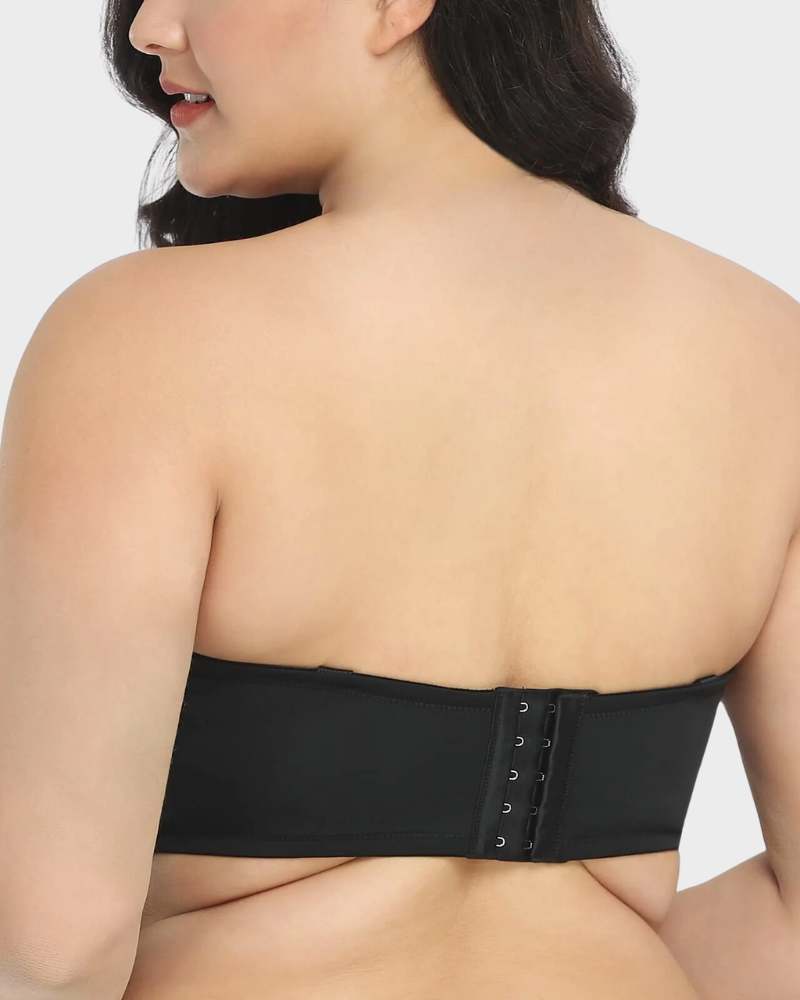 Versatile Underwire Bandeau Bra With Removable Straps