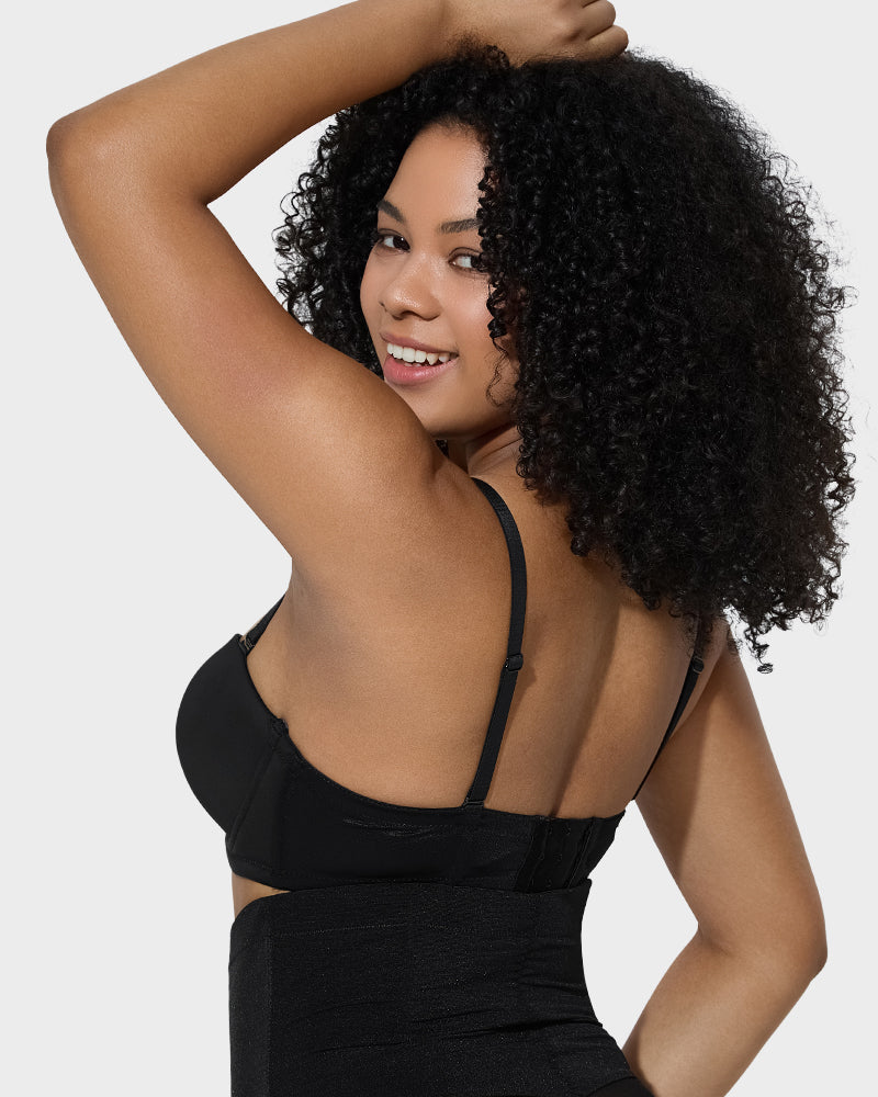 Versatile Molded Cup Underwire Bra with Removable Straps