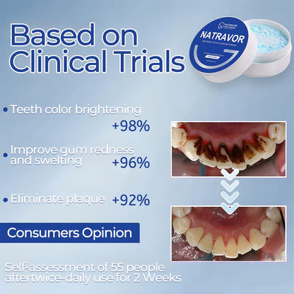 Natravor™ Whitening Tooth Cleansing Powder 🦷Obtain American Dental Association (ADA) Certification (Treats periodontitis and mouth ulcers, prevents tooth loss, and repairs gum recession)