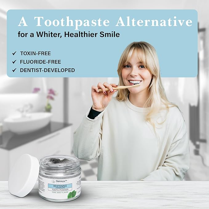 Natravor™Remineralizing & Whitening Tooth Powder Cool Mint