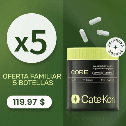 🔥Suplemento Alternativo Cate-Kon – Alta Pureza para Antienvejecimiento, Energía y Enfoque – 60 Cápsulas🔥