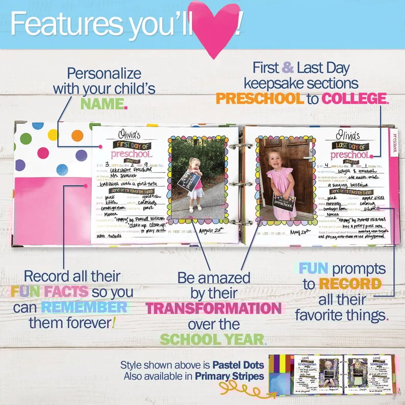 📚Easiest School Days Memory Album