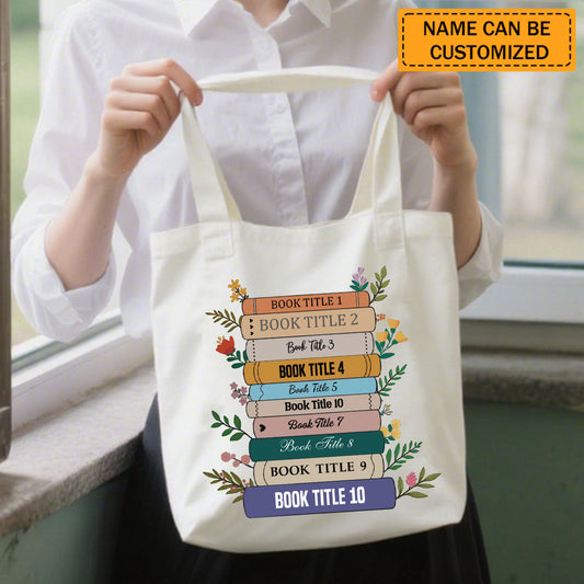 Custom Book Tote Bag Bookish - Personalized Tote Bag