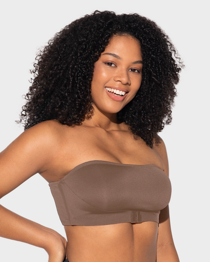 Front Closure Wireless Seamless Bandeau Bra