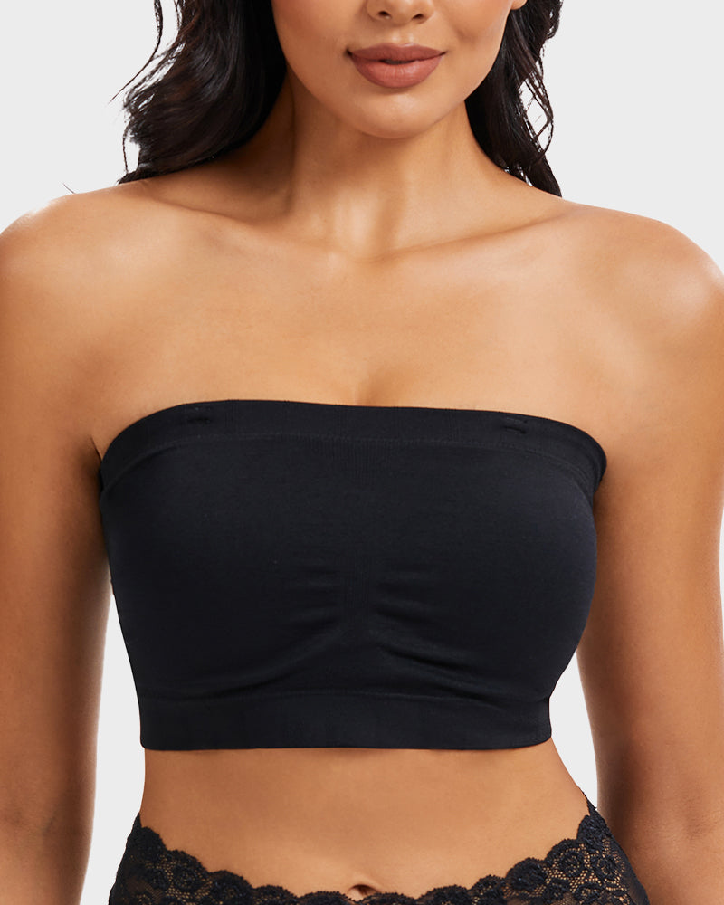 Full-Coverage Seamless Bandeau Bra