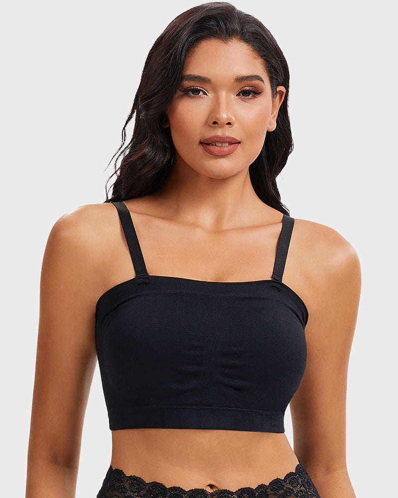 Full-Coverage Seamless Bandeau Bra
