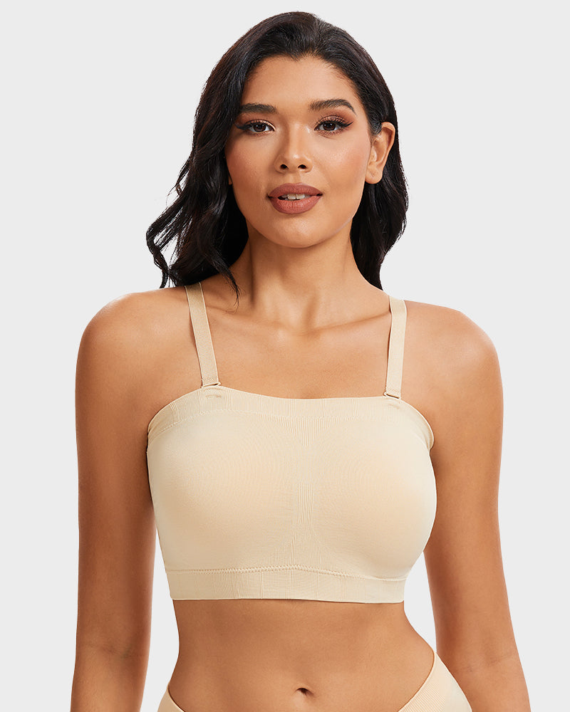 Full-Coverage Seamless Bandeau Bra