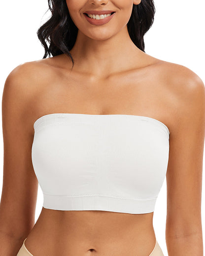 Full-Coverage Seamless Bandeau Bra