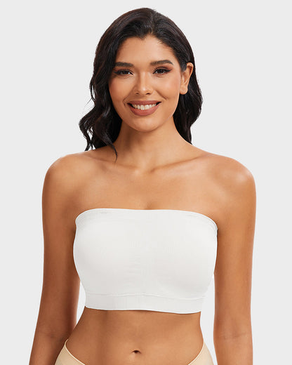 Full-Coverage Seamless Bandeau Bra
