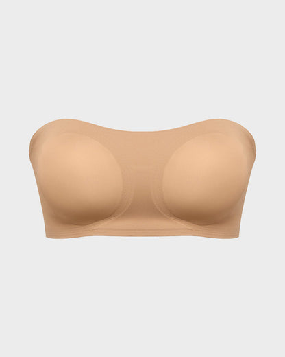 Non-Slip Crossover Side Hook Bandeau Bra