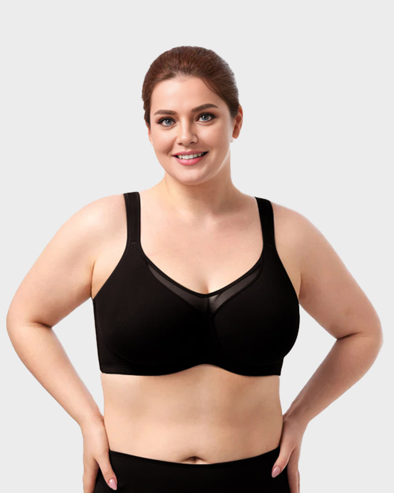 Plus Size Cooling Full Coverage Minimizer Bra