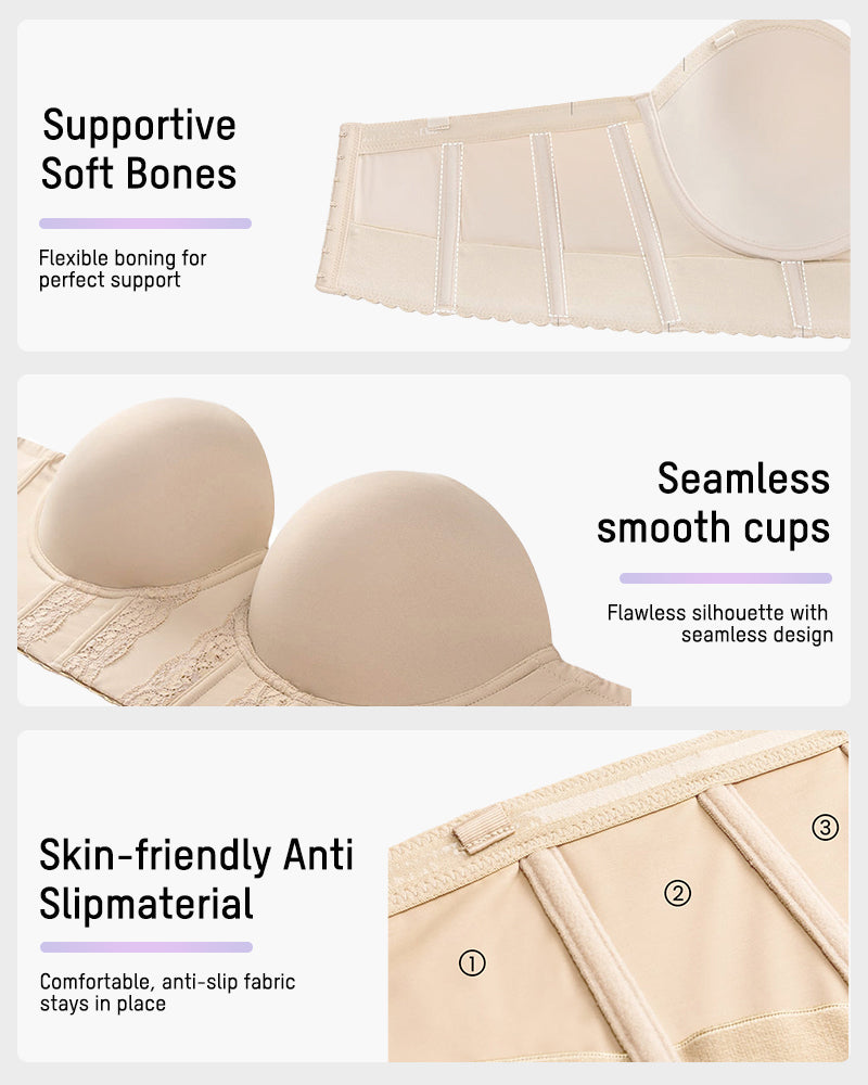 The Low Back Strapless Bra