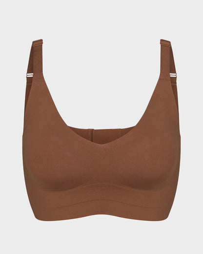 Wireless V-Neck Back & Side Smoothing Bra
