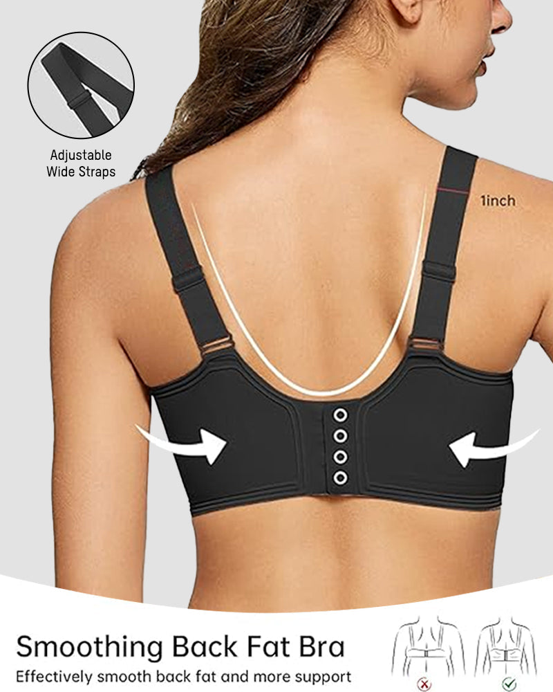 Wireless V-Neck Jelly Push-Up Bra with Full Coverage Support