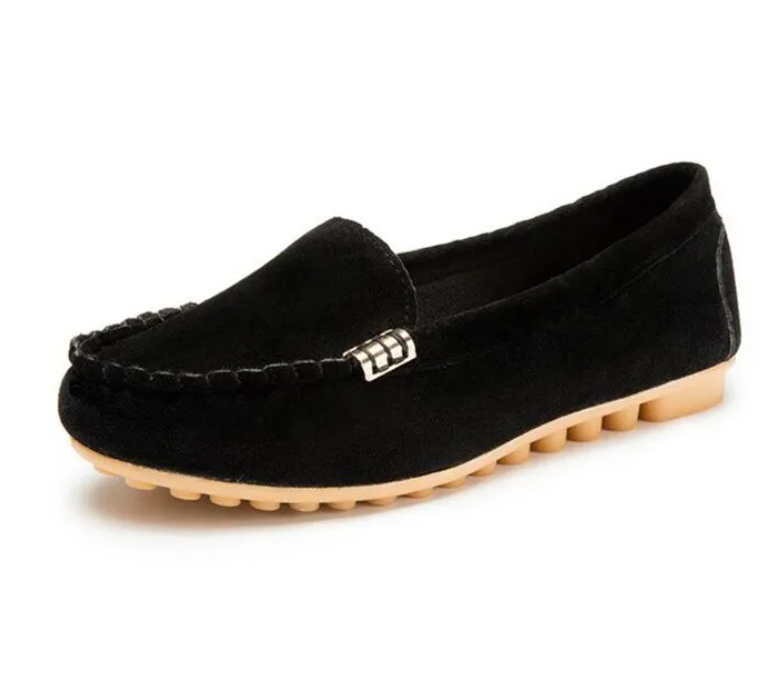 🔥Hot Sale🔥Orthowalk's Round-Toe Flats,Breathable Orthopedic Slip On Walking Shoes